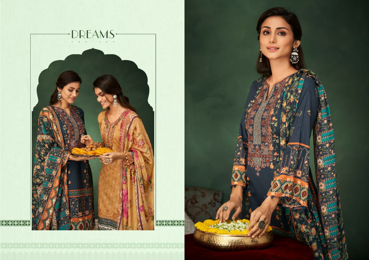 Azara Radhika Mussaret 19 Casual Daily Wear Printed Cotton Dress Material Collection